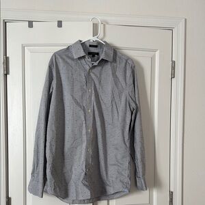 Banana Republic Men's Gray Button-Up Shirt